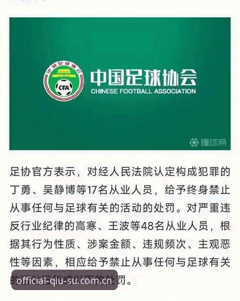 球速体育杯赛直播 中国足球第三批禁足名单深度评测:从行业乱象看球速体育观赛新视角
